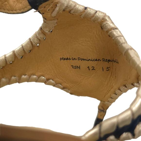 Jack Rogers Maci Sandal in Midnight Platinum Trim - Picture 9 of 10